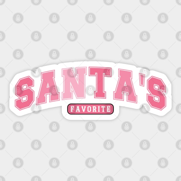 Santas favorite Sticker by MZeeDesigns